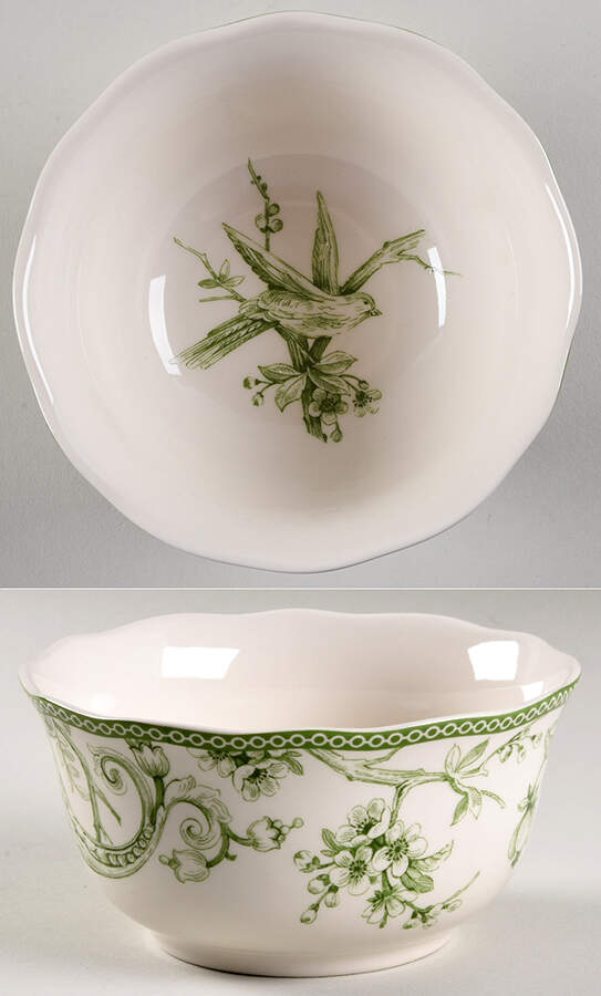Adelaide Moss Green Soup/Cereal Bowl by 222 Fifth (PTS)-1