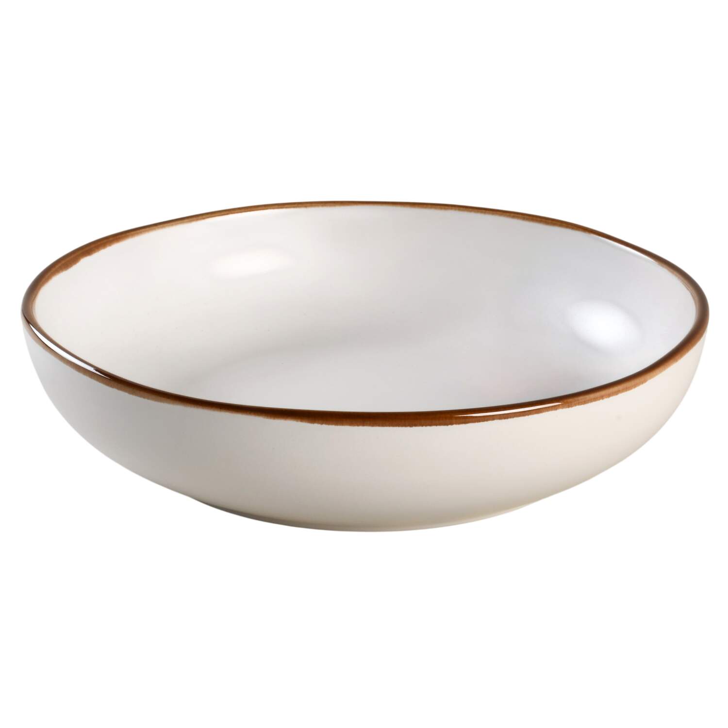 Brasa White 8" Individual Pasta Bowl by Stone Lain-1