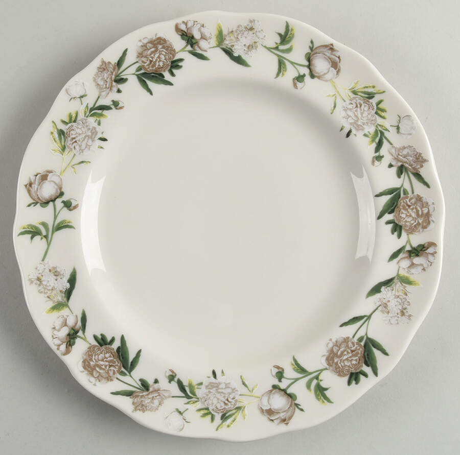 Luxe Peony Dinner Plate by 222 Fifth (PTS)-1