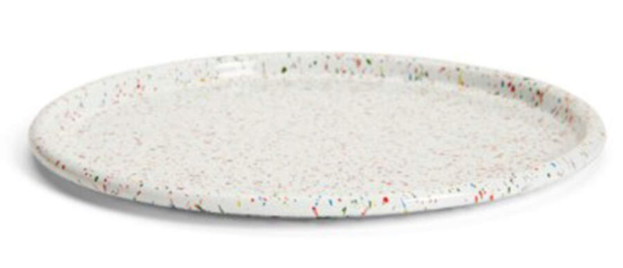 Rainbow Falls 12" Round Tray by Crow Canyon Home-1