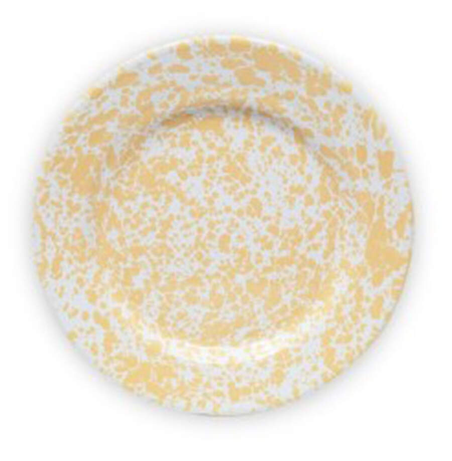 Splatterware Yellow Salad Plate by Crow Canyon Home-1