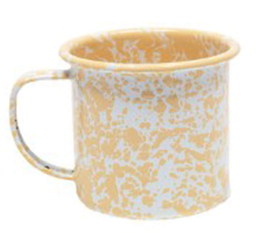 Splatterware Yellow Mug by Crow Canyon Home-1