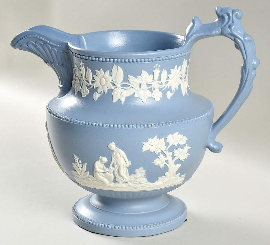 2CP1 56 Oz Jug by Chrysanthemum Pottery (Flower Pad Mark)-1