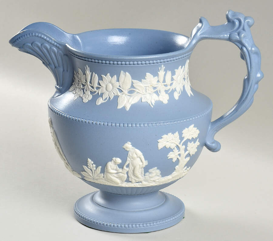 2CP1 36 Oz Jug by Chrysanthemum Pottery (Flower Pad Mark)-1