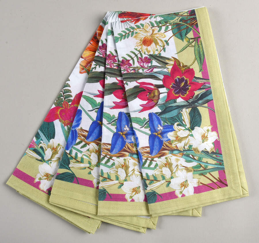 Table Decor Cotton Napkin-Set of 4 by Caspari-1