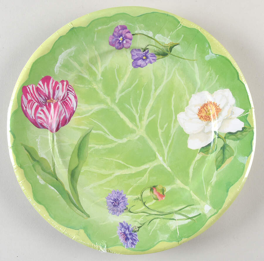 Table Decor Pack of 8 - Paper Dinner Plate by Caspari-1