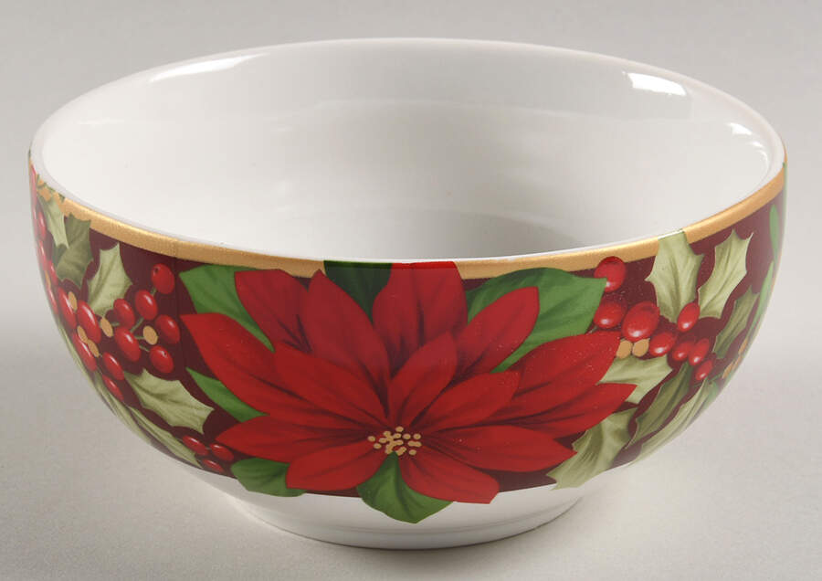 December Blooms Soup/Cereal Bowl by 222 Fifth (PTS)-1