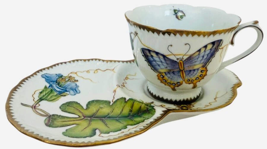 Simple Pleasures Snack Plate & Cup Set by Anna Weatherley-1
