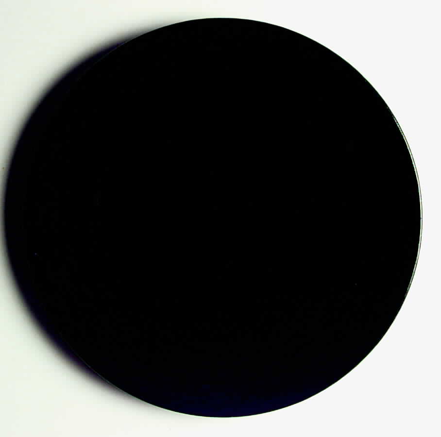 Ring Black Dinner Plate by Bauer-1
