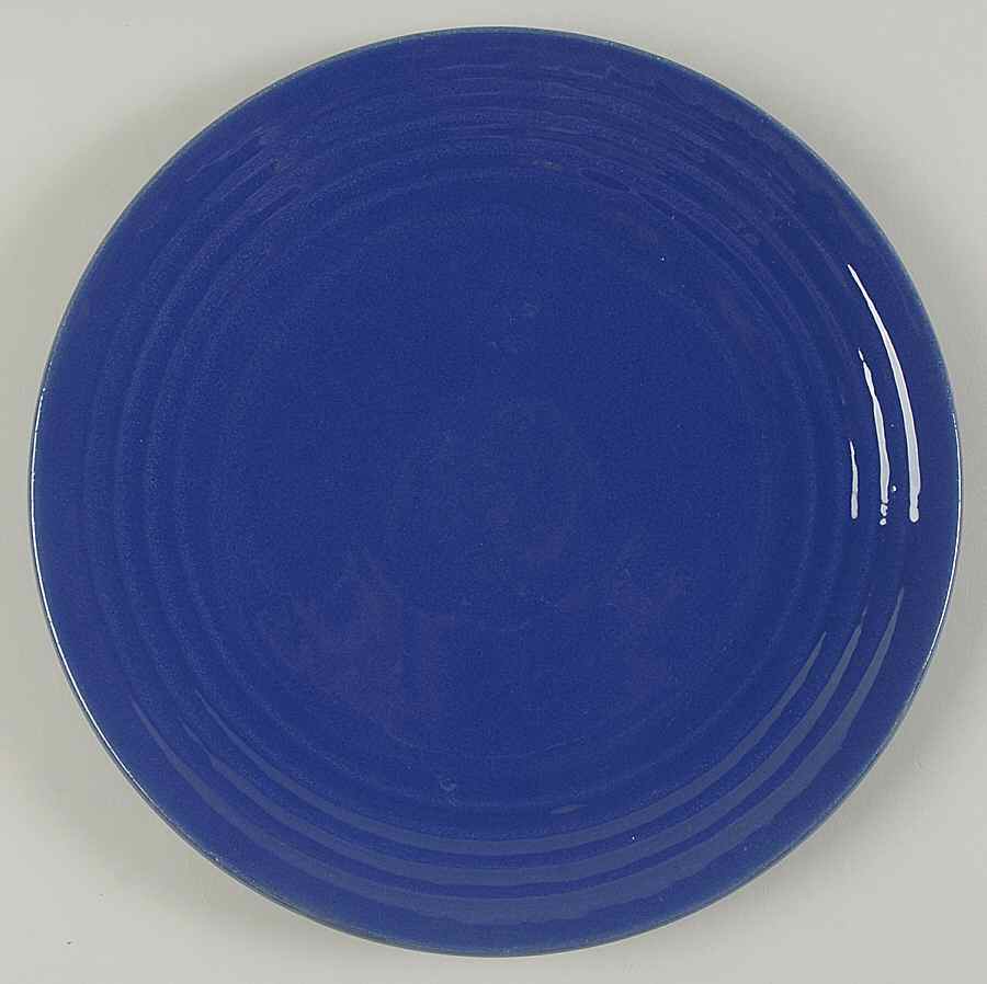 Ring Cobalt Blue Large Dinner Plate by Bauer-1