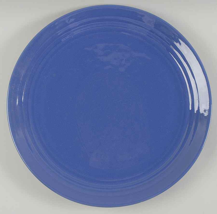 Ring Cobalt Blue 14" Chop Plate (Round Platter) by Bauer-1