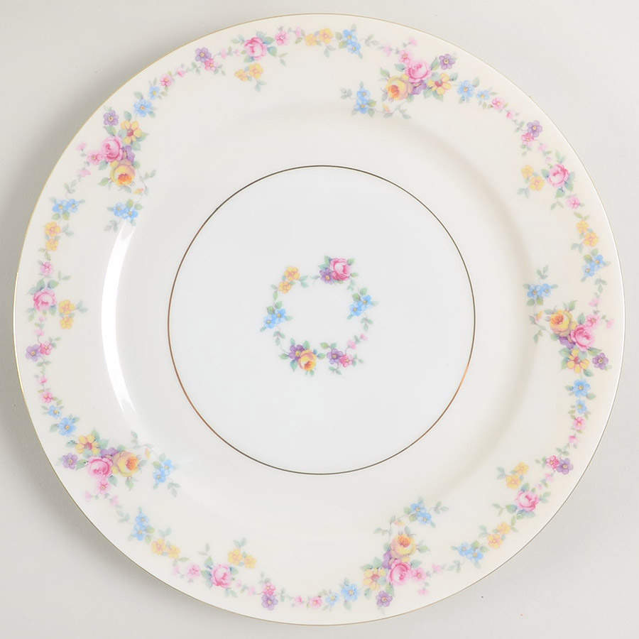 Barbara (Gold Trim) Dinner Plate by Baronet-1