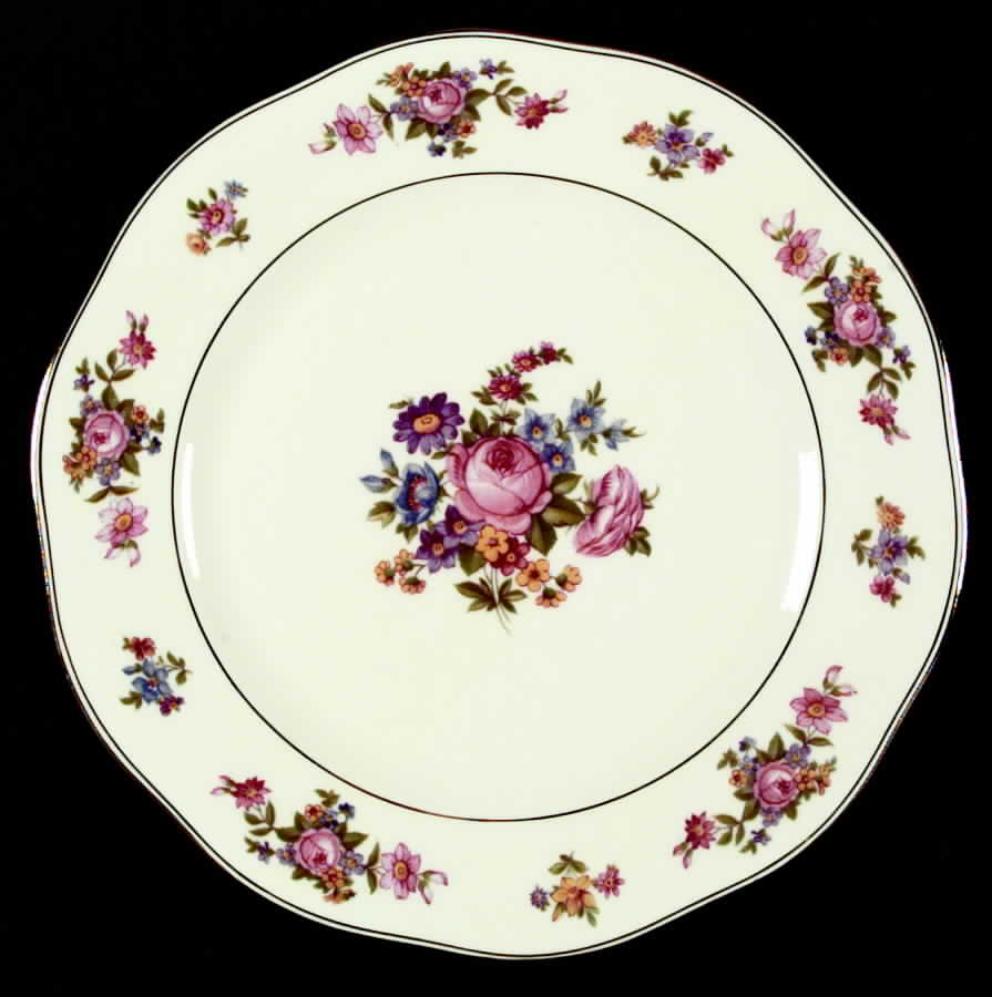 Bohemian Rose Dinner Plate by Baronet-1