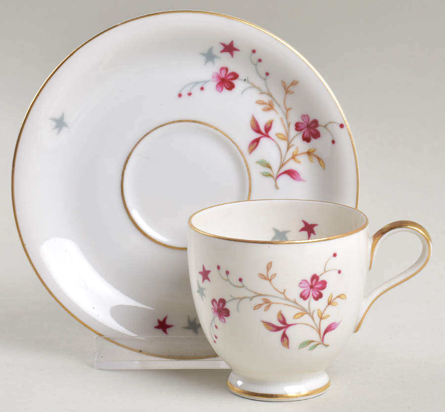 Clarice Footed Demitasse Cup & Saucer Set by Baronet-1