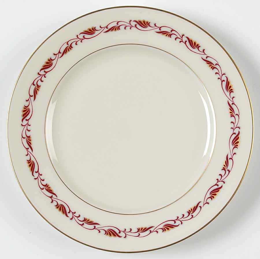 Cynthia Red Bread & Butter Plate by Baronet-1