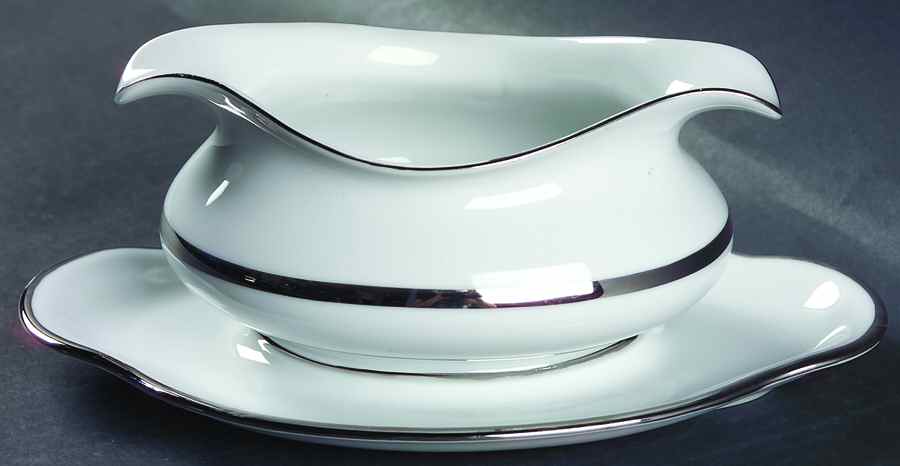 Diana Gravy Boat with Attached Underplate by Baronet-1