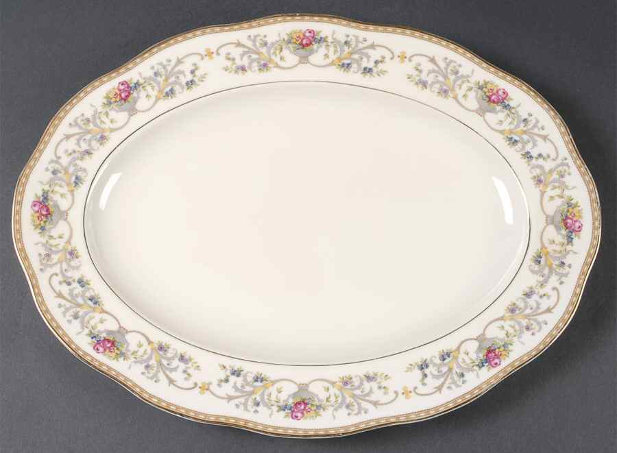 Duchess 15" Oval Serving Platter by Baronet-1