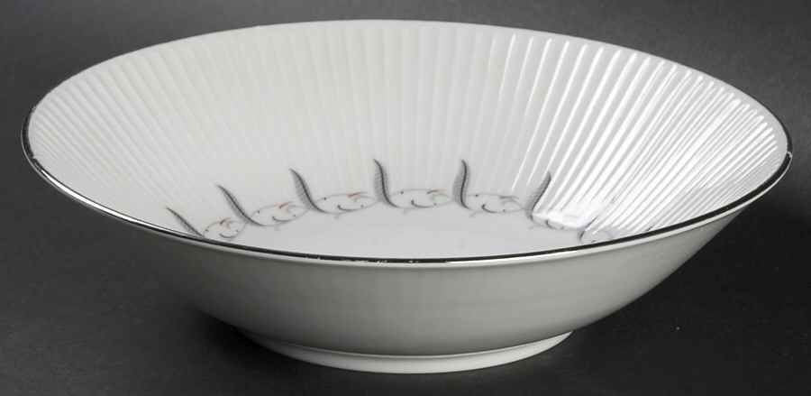 Feather Flair 9" Round Vegetable Bowl by Baronet-1