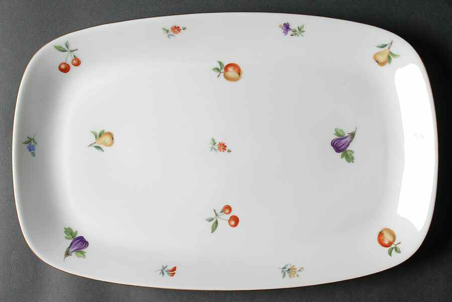 Florence 14" Oval Serving Platter by Baronet-1