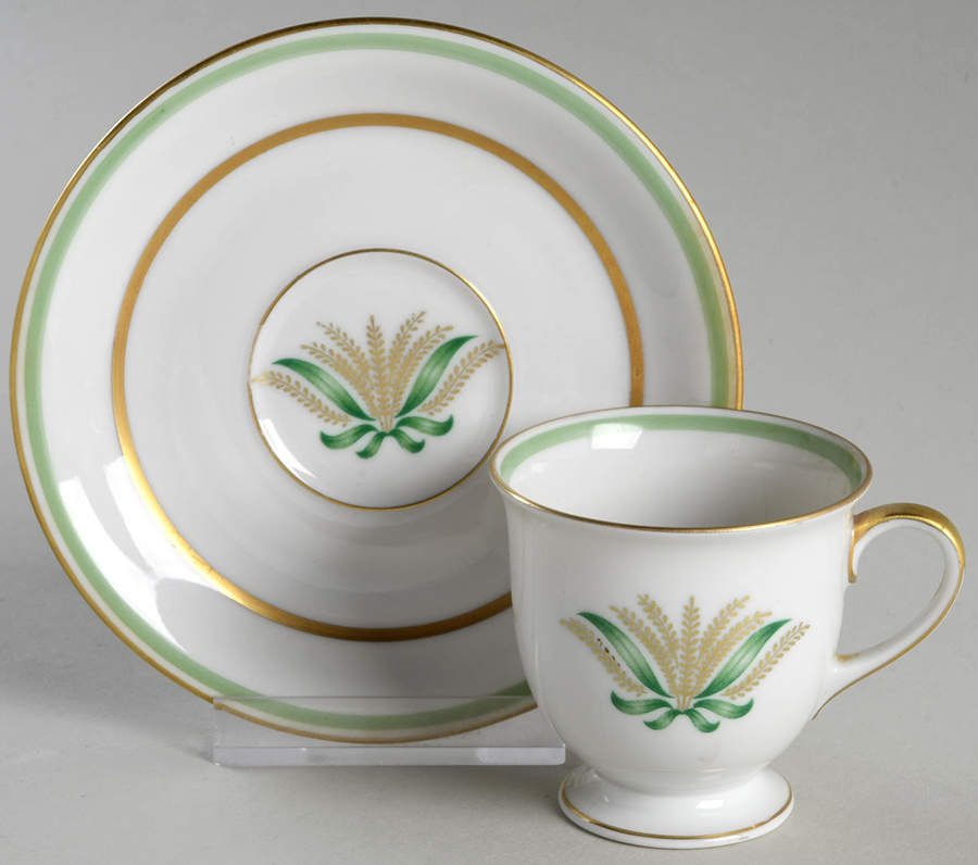 Germaine Footed Demitasse Cup & Saucer Set by Baronet-1