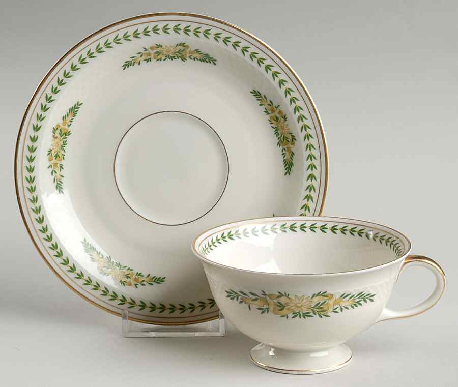 Greenbriar Footed Cup & Saucer Set by Baronet-1