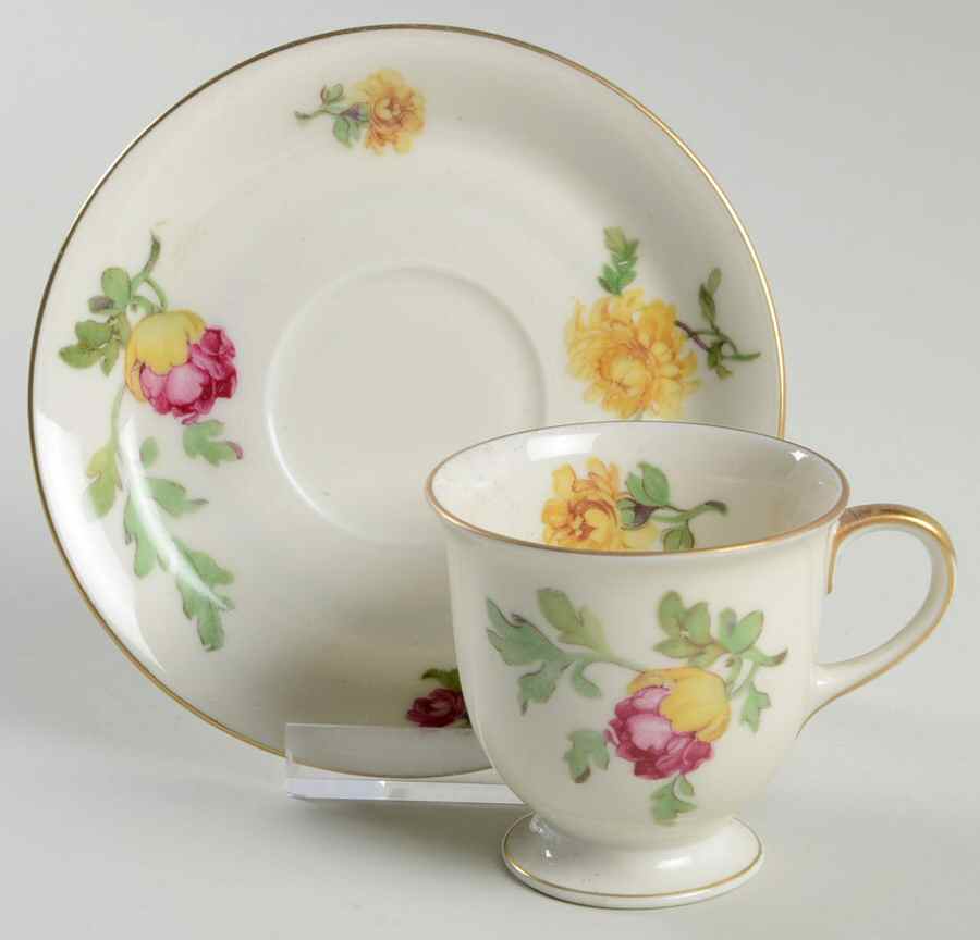 Juliana Footed Demitasse Cup & Saucer Set by Baronet-1