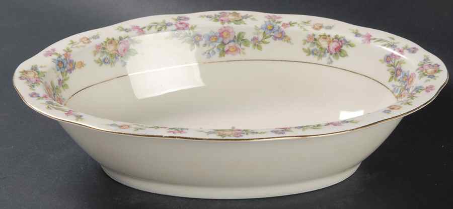 Lorraine 10" Oval Vegetable Bowl by Baronet-1