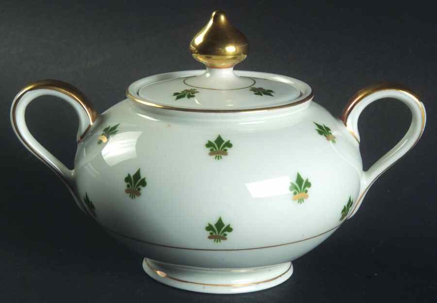 Nanette (Gold Verge) Sugar Bowl & Lid by Baronet-1