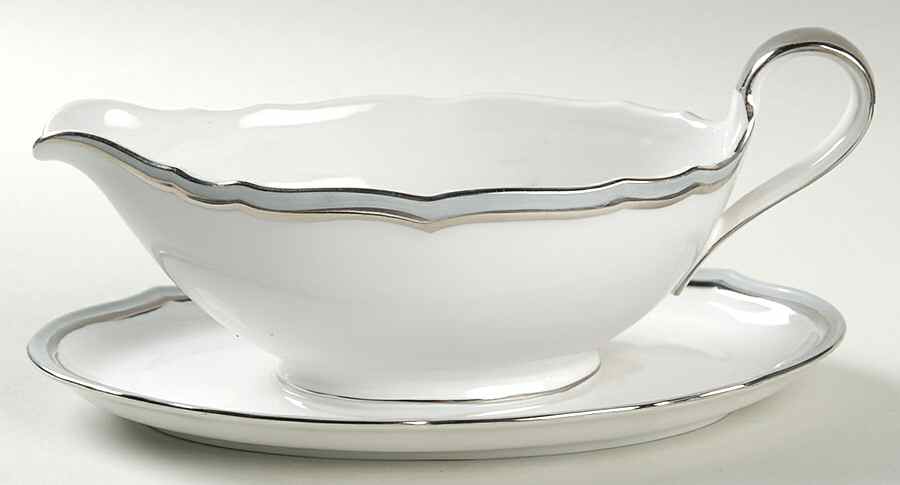 Patrician Gravy Boat with Attached Underplate by Baronet-1