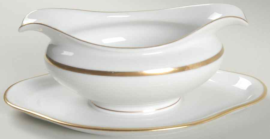 Regina Gravy Boat with Attached Underplate by Baronet-1