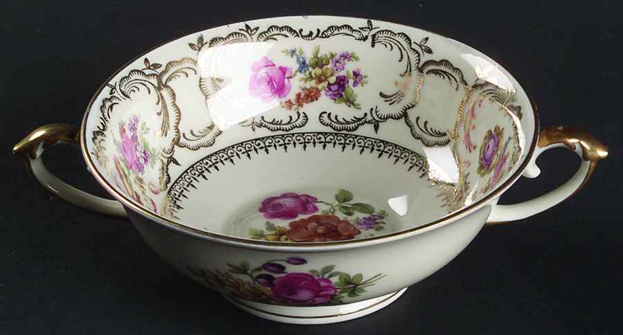 Rhapsody Footed Cream Soup Bowl by Baronet-1