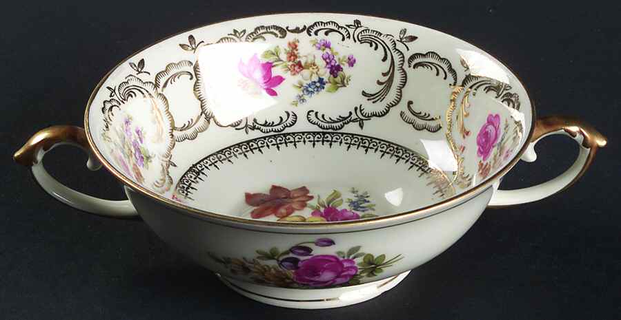 Rhapsody Footed Cream Soup Bowl by Baronet-1