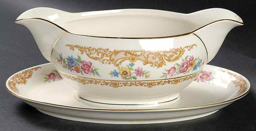 Rydal Gravy Boat with Attached Underplate by Baronet-1
