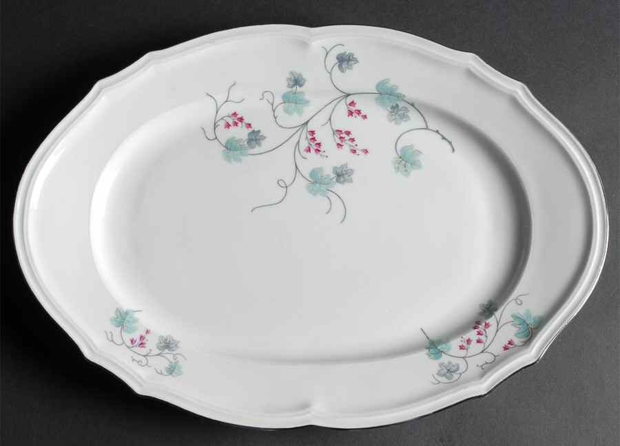 Sandra 15" Oval Serving Platter by Baronet-1