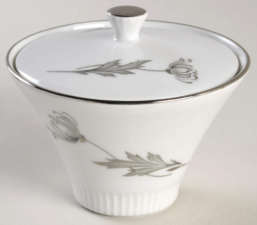 Silver Mums Sugar Bowl & Lid by Baronet-1
