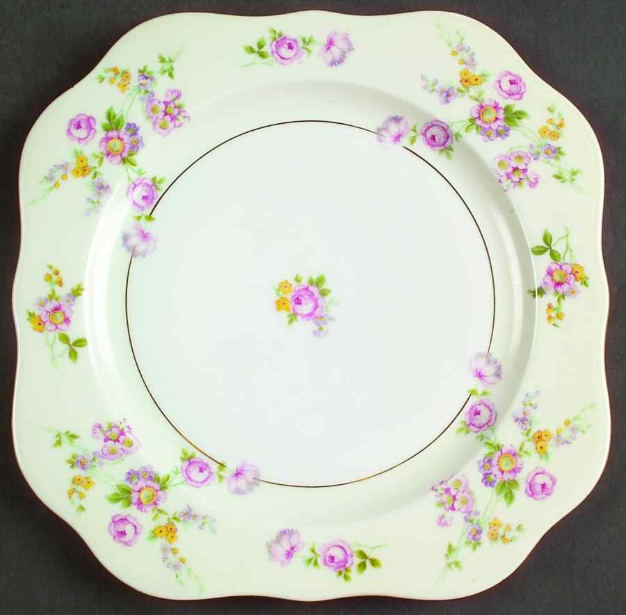 Sylvia Square Luncheon Plate by Baronet-1