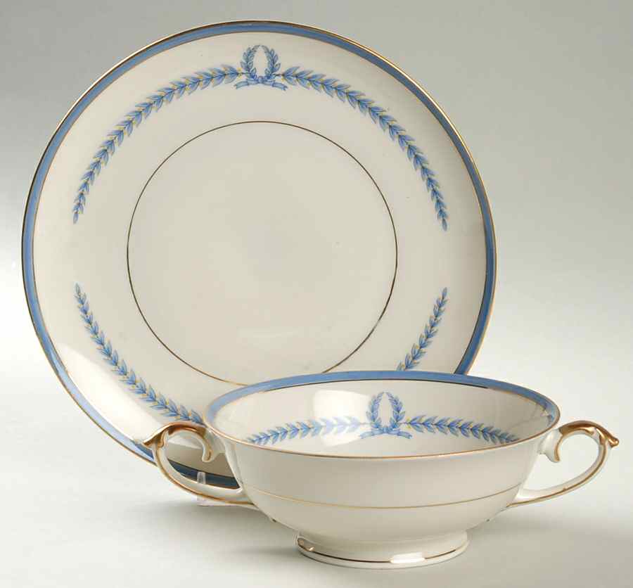 The Trend Footed Cream Soup Bowl & Saucer Set by Baronet-1
