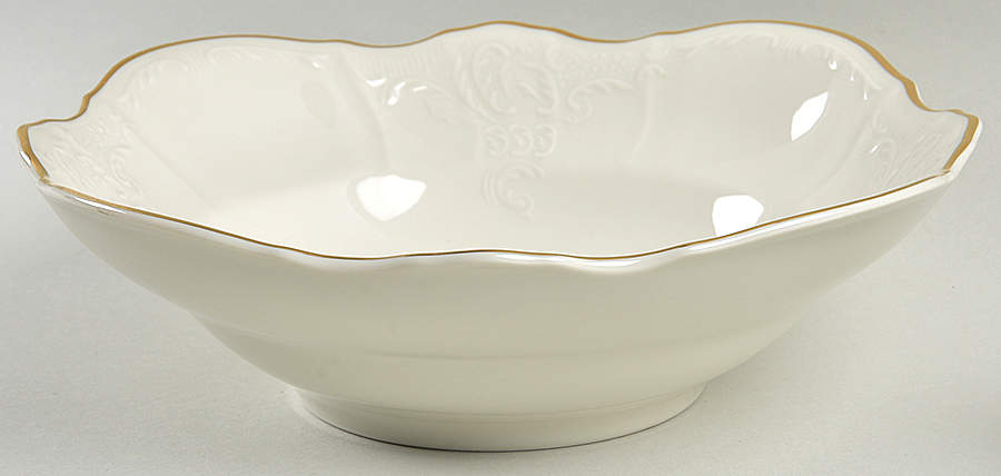 Bernadotte Ivory 9" Round Vegetable Bowl by Baum Brothers-1