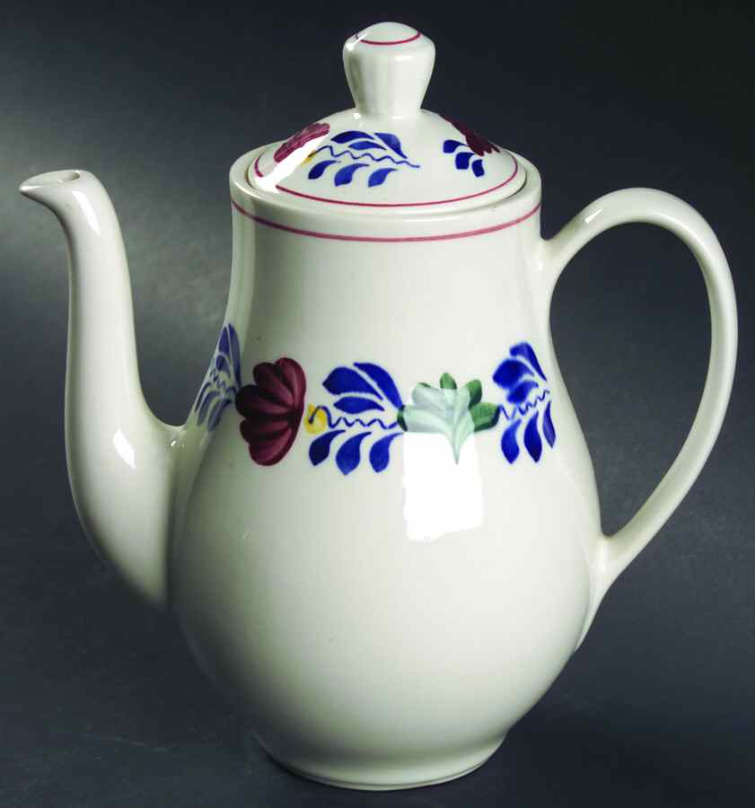 Boerenbont Coffee Pot & Lid by Boch-1