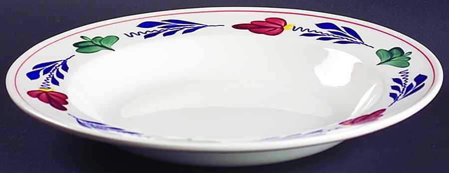 Boerenbont Large Rim Soup Bowl by Boch-1