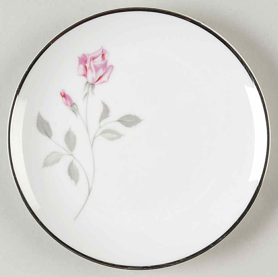 Pink Rose Bread & Butter Plate by Bavarian Crest-1