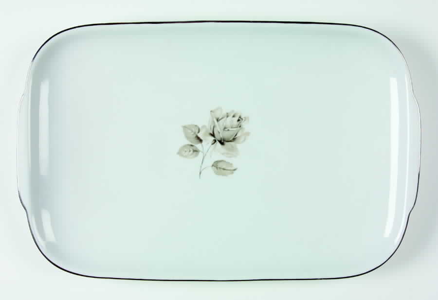 Whispering Rose 15" Rectangular Serving Platter by Belcrest-1