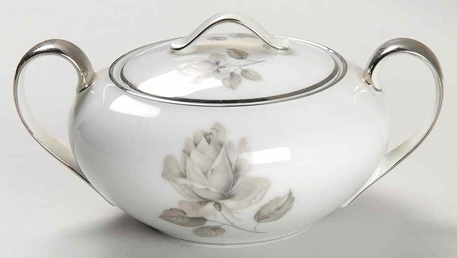 Whispering Rose Sugar Bowl & Lid by Belcrest-1