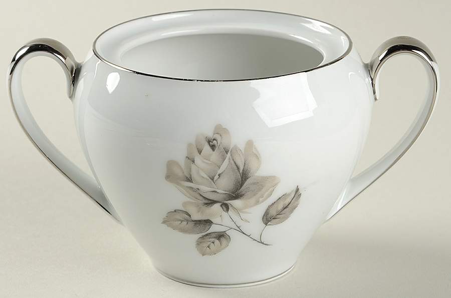 Whispering Rose Sugar Bowl No Lid by Belcrest-1