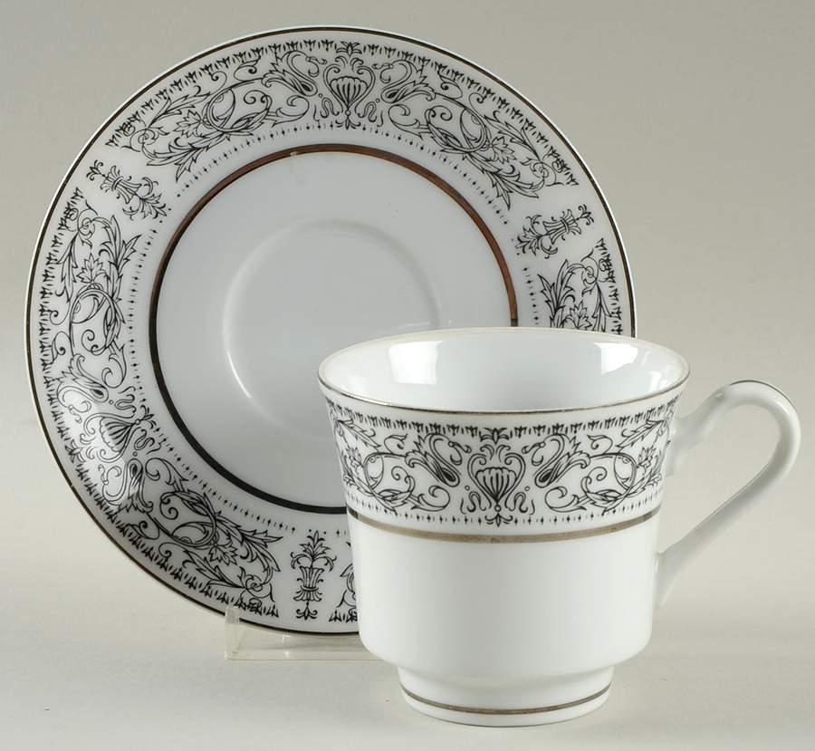 Forum Footed Cup & Saucer Set by Berkeley House-1