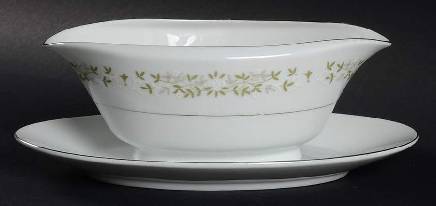 June Bride Gravy Boat with Attached Underplate by Berkeley House-1