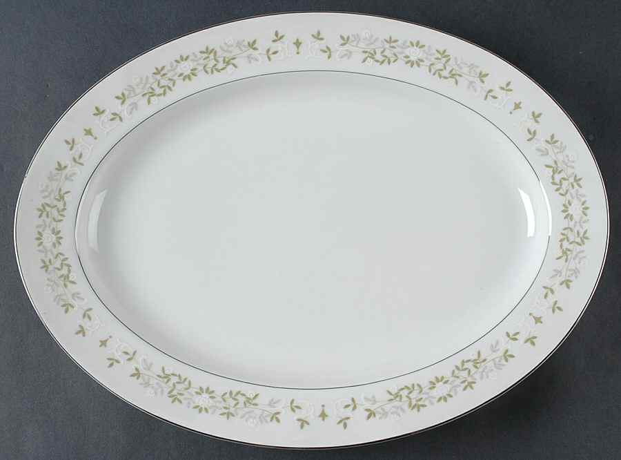 June Bride 14" Oval Serving Platter by Berkeley House-1