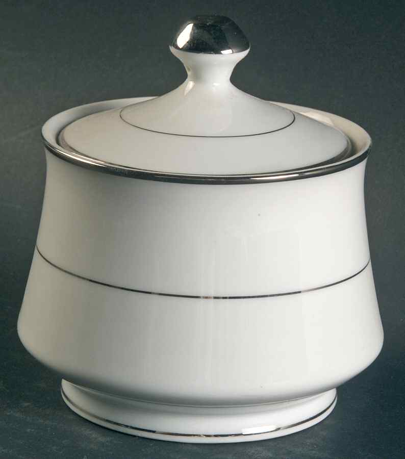 Liana Platinum Sugar Bowl & Lid by Berkeley House-1
