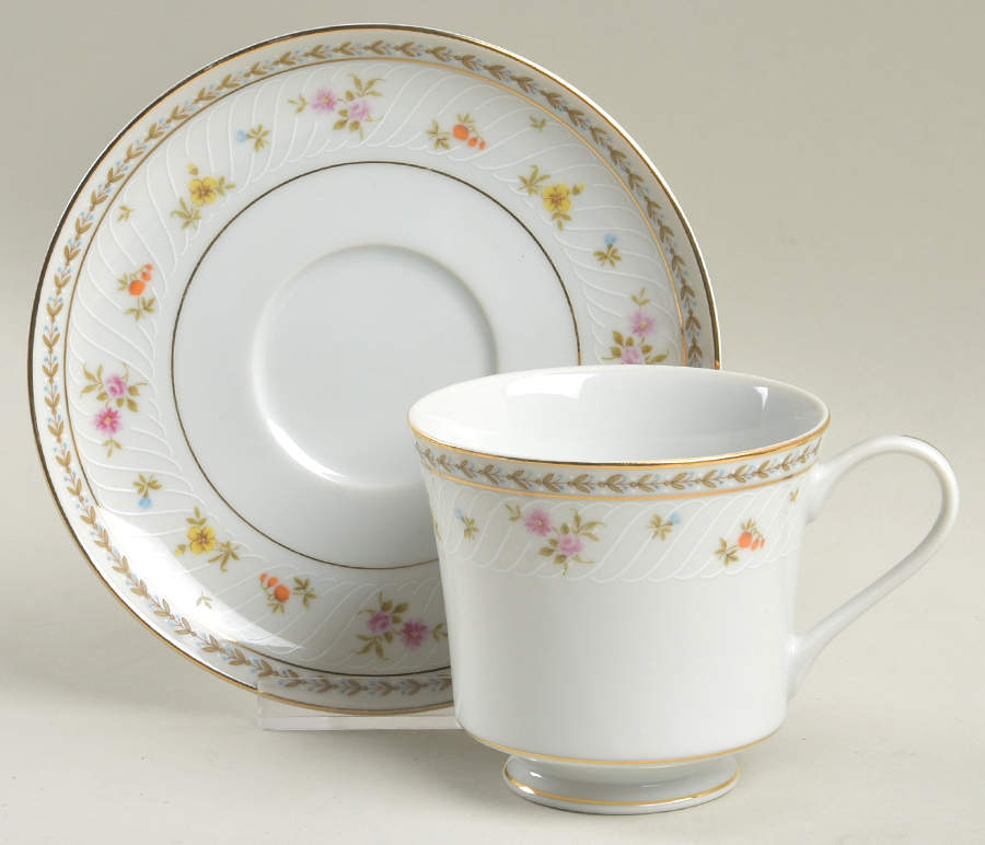 Venezia Footed Cup & Saucer Set by Berkeley House-1