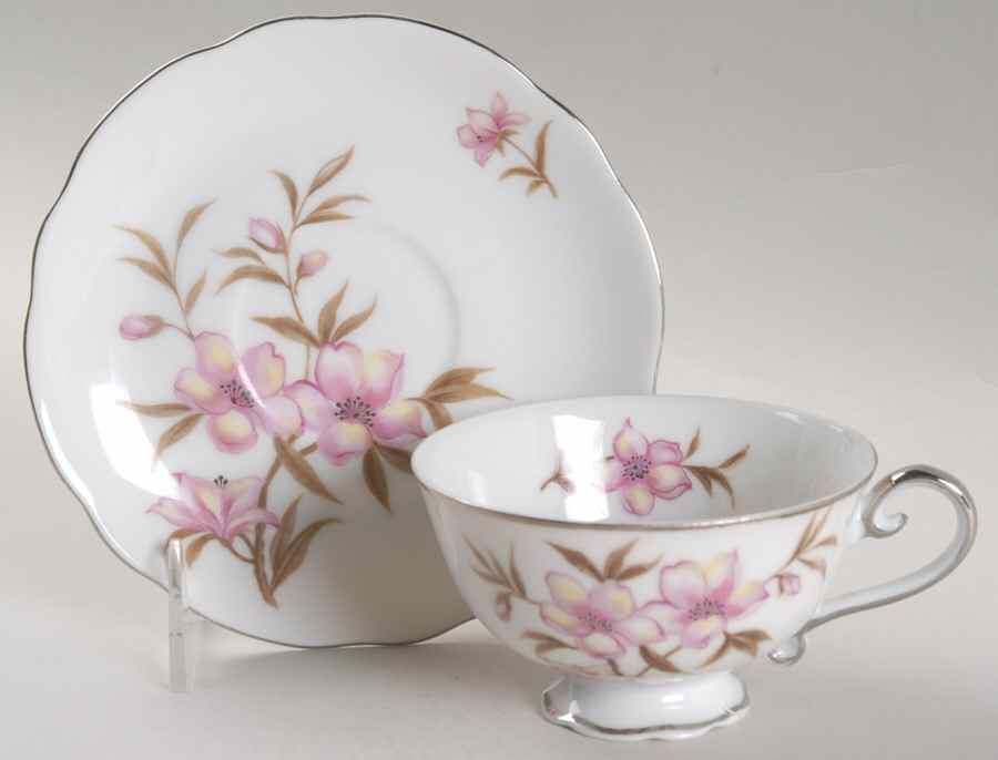 Allegro Footed Cup & Saucer Set by Bellaire-1